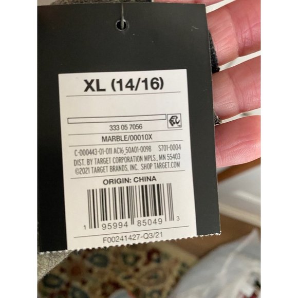 NWT Art Class Girl XL 14-16 Brown Pink Blue Marble Layered Sheer Top Under Tank - Picture 6 of 7